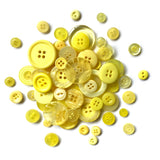 Buttons Galore Button Mason Jar - Lemon Twist