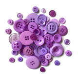 Buttons Galore Button Mason Jar - Sour Grapes
