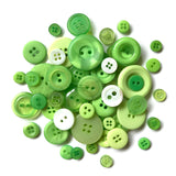 Buttons Galore Button Mason Jar - Greenery