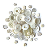 Buttons Galore Button Mason Jar - Antique White