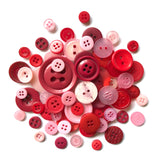 Buttons Galore Button Mason Jar - Valentine