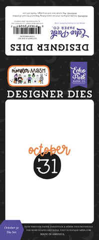 Echo Park Monster Mash October 31st Designer Die Set