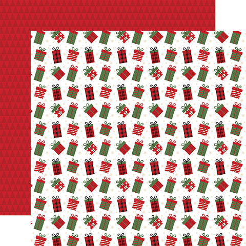Echo Park The Magic of Christmas Giving Gifts Patterned Paper