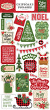 Echo Park The Magic of Christmas 6x13 Chipboard Phrase Embellishments