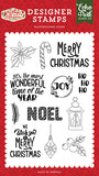 Echo Park The Magic of Christmas Ho Ho Ho Designer Stamp Set