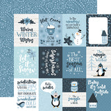 Echo Park The Magic of Winter 3x4 Journaling Cards Patterned Paper