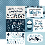 Echo Park The Magic of Winter 6x4 Journaling Cards Patterned Paper