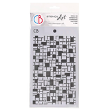 Ciao Bella Texture Stencil 5"x8" Crossword