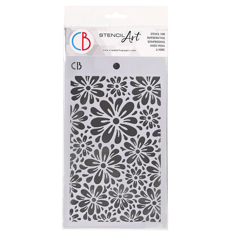 Ciao Bella Texture Stencil 5"x 8" Blossom