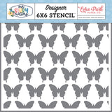 Echo Park Our Story Matters Simply The Best Butterflies Designer 6x6 Stencil