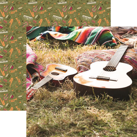 Reminisce Music Festival Sounds of the Outdoors Patterned Paper