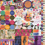 Reminisce Music Festival 12x12 Sticker Sheet