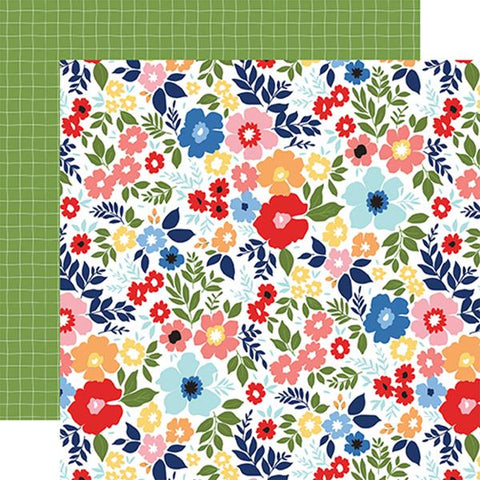 Echo Park My Favorite Summer Best Day Blooms Patterned Paper