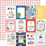Echo Park My Favorite Summer 3x4 Journaling Cards Patterned Paper