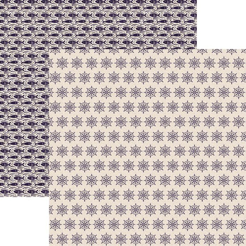 Reminisce Nautical Mood Nautical Mood Patterned Paper