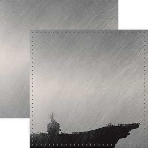 Reminisce Navy Navy 2 Patterned Paper