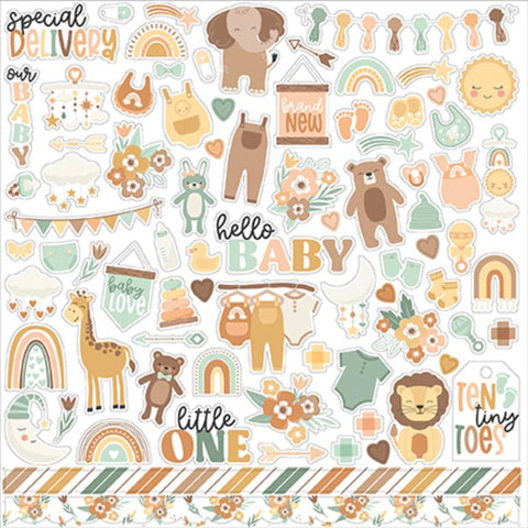 Echo Park Our Baby Element Sticker Sheet