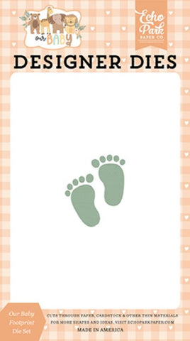 Echo Park Our Baby Our Baby Footprint Designer Die Set