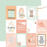 Echo Park Our Baby Girl 3x4 Journaling Cards Patterned Paper