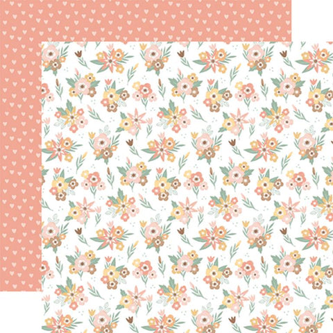 Echo Park Our Baby Girl Adorable Floral Patterned Paper
