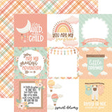 Echo Park Our Baby Girl 4x4 Journaling Cards Patterned Paper