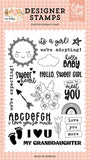 Echo Park Our Baby Girl Nice To Meet You Designer Stamp Set