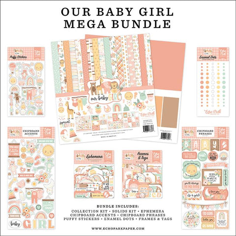 Echo Park Our Baby Girl Mega Bundle Collection Kit
