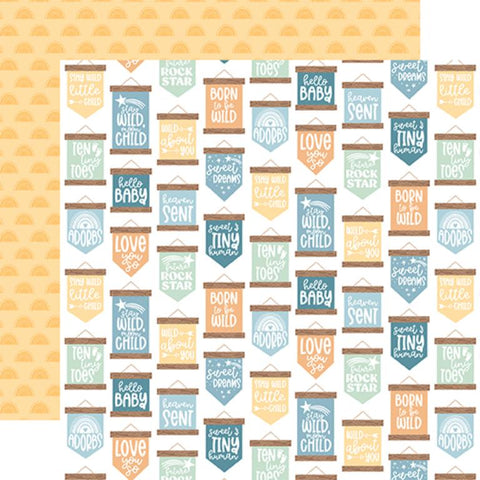Echo Park Our Baby Boy Sweet Signs Patterned Paper