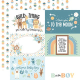 Echo Park Our Baby Boy 6x4 Journaling Cards Patterned Paper