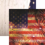 Reminisce Old Glory Stars & Stripes Patterned Paper