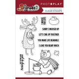 Photoplay Paper O Canada 2 Moose & Bear Clear Acrylic Stamp  Set