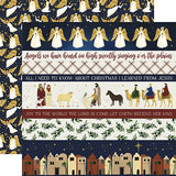 Echo Park Oh Holy Night Border Strips Patterned Paper