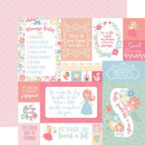 Echo Park Our Little Princess Multi Journaling Cards Patterned Paper