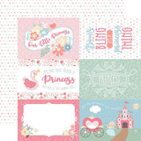 Echo Park Our Little Princess 6X4 Journaling Cards Patterned Paper