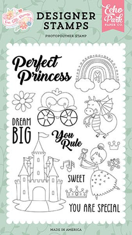 Echo Park Our Little Princess Perfect Princess Designer Stamp Set