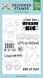 Echo Park Play All Day Boy Think Big, Dream Big Designer Stamp Set