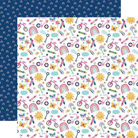 Echo Park Play All Day Girl Playdate Patterned Paper