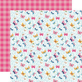 Echo Park Play All Day Girl Catch Butterflies Patterned Paper