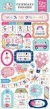Echo Park Play All Day Girl 6x13 Chipboard Phrase Embellishments
