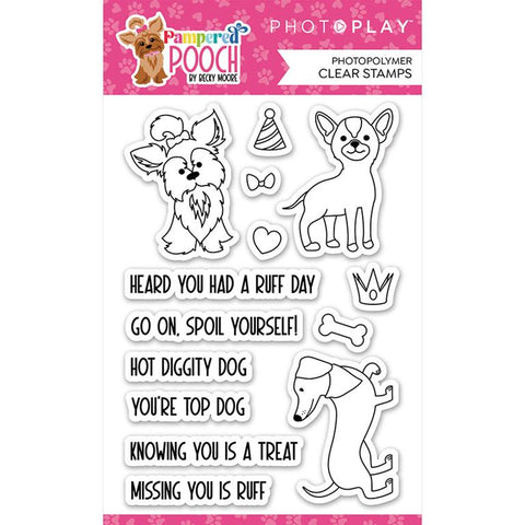 Photoplay Paper Pampered Pooch Clear Photopolymer Stamp Set