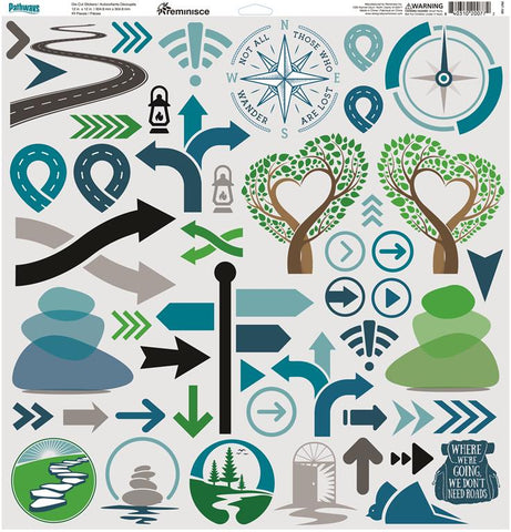 Reminisce Pathways 12x12 Custom Sticker Sheet