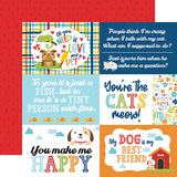 Echo Park Pets 6x4 Journaling Cards Patterned Paper