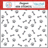 Echo Park Pets Best Friend Designer 6x6 Stencil