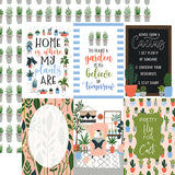 Echo Park Plant Lady 4X6 Journaling Cards Patterned Paper