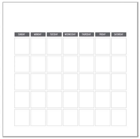 Photoplay Paper Makers Series 12"x12" Blank Calendar Sheets