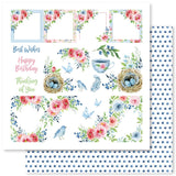 Paper Rose Studio Bluebird Song Bluebird Song C Patterned Paper