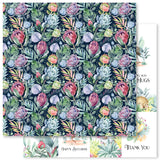 Paper Rose Protea Garden Paper B Patterned Paper