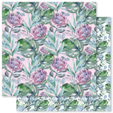 Paper Rose Protea Garden Patterns Paper F Patterned Paper