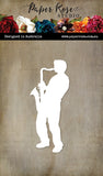 Paper Rose Saxophone Player Metal Cutting Die
