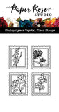 Paper Rose Studio Floral Postage Stamps 1 Clear Stamp